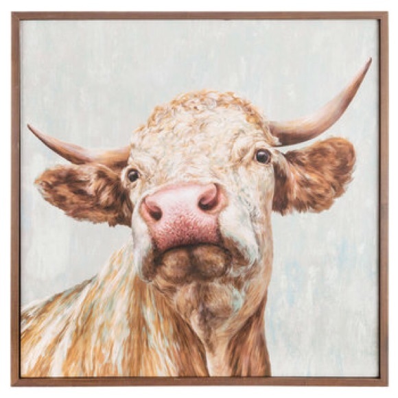 Hobby Lobby Other - Farmhouse Decor • Bull Cow Framed Wall Art